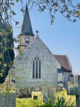 Picture of St Mary's church and churchyard