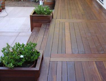 Brazilian hardwood deck material is known for its strength and durability.