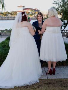 elopements or pop-up wedding, same sex wedding, garden wedding by Lakeland Officiant