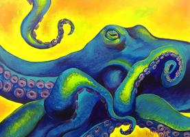 Buy Neon Octopus by Kelly Reark
