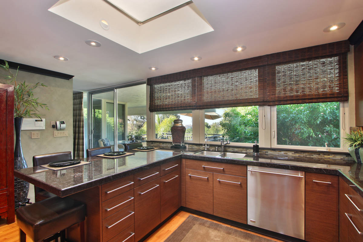 Japanese Style Kitchen with Skylights - Asian - Kitchen - San