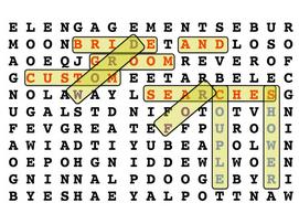 customized bride and groom word search puzzles for couple shower