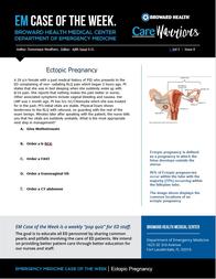 Ectopic Pregnancy, Dominique Weathers, OBGYN, EM