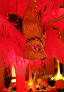 Rent Masquerade ostrich feather centerpieces Los Angeles California