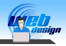 Vector image that says Web Design