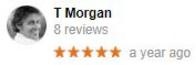 t morgan review, 5 stars, google review, customer experience