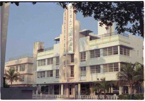 South Beach Miami art deco historic district The Breakwater Hotel