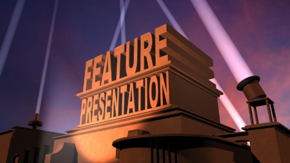 Vintage Motion Pictures Studio Feature Presentation Search Lights