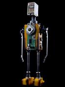 Xenon retro robot sculpture art