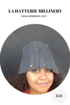 Fall/Winter Casual Hat- 1604-Felt Cloche