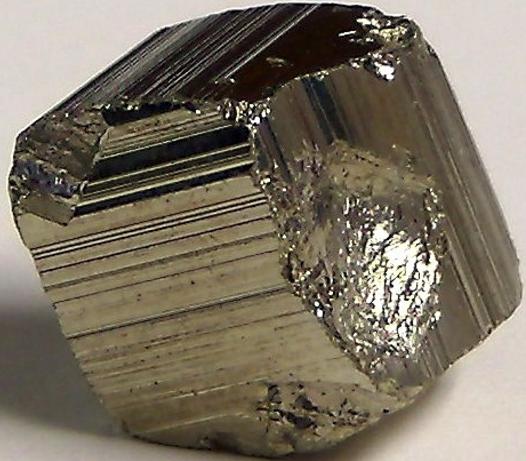 golden PYRITE crystal - Huanzala Mine, Huallanca District, Bolognesi Province, Ancash Department, Peru