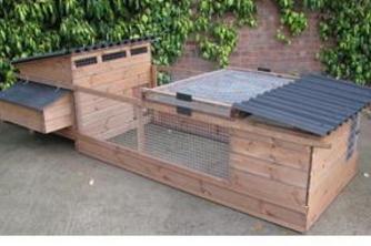Chicken coops for sale at Chickenfeathers in Shotts, Scotland