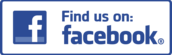 Find Us On Facebook button