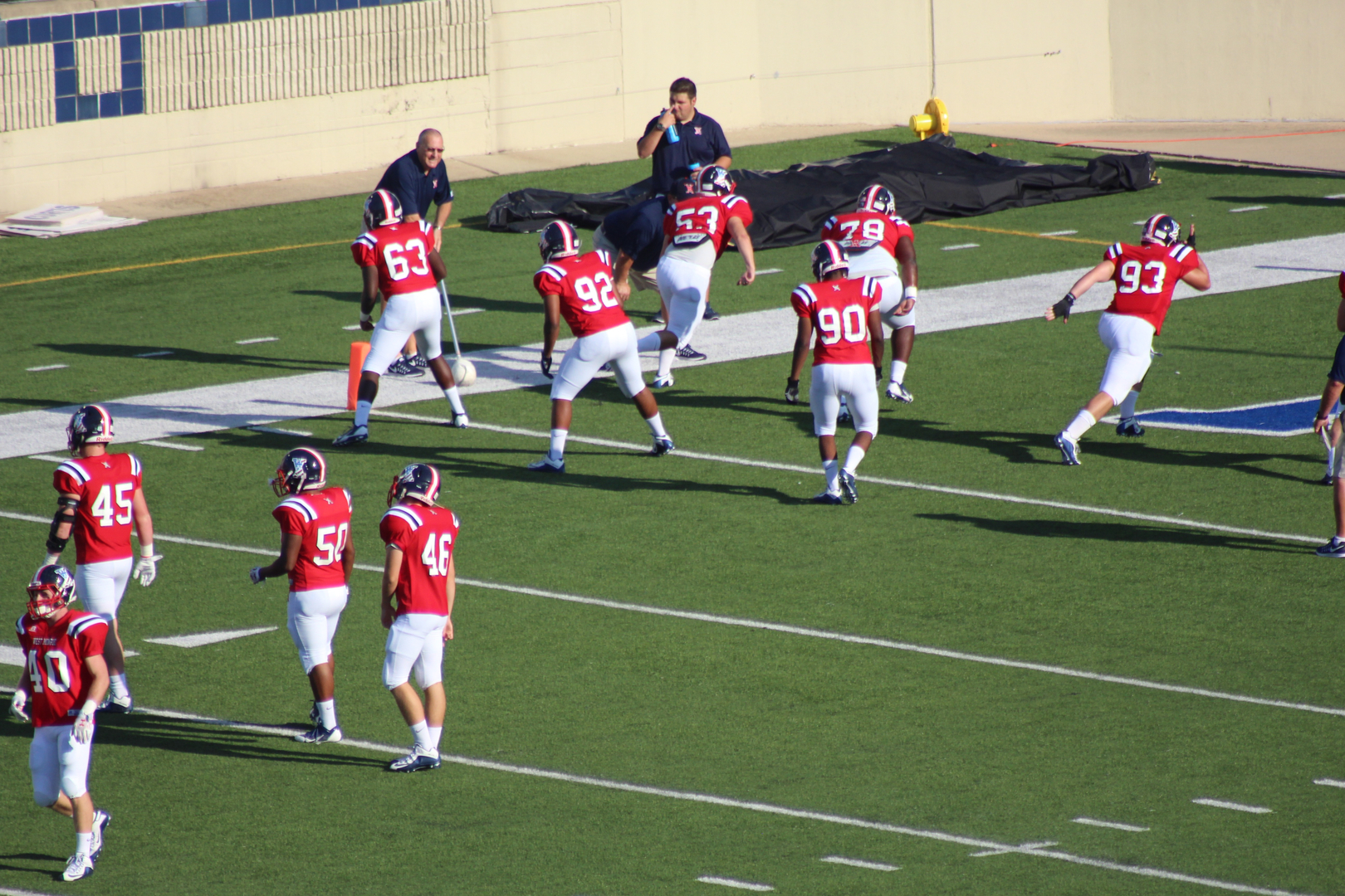 West Monroe High School alum, Slade Bolden, meets with Patriots at