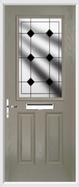 2 Panel 1 Square Composite Door resin lead