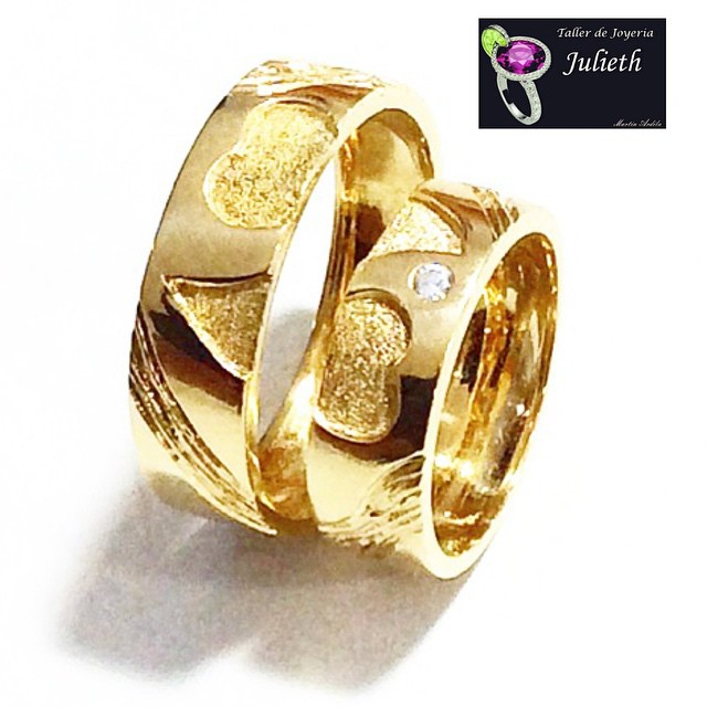 Argollas De Matrimonio oro 18 kilates plata cucuta joyeria