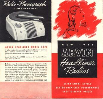 Arvin Radio 1941