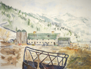 McPolin Farm, Utah Barn, Watercolor Tracy Harris, Limited Edition Giclee