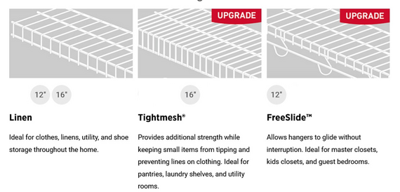 Wire Shelving Options