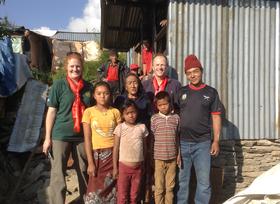Craig Lawrence in Nepalese Gurkha village