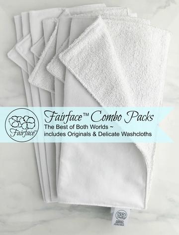 Washcloths for face washing - only soft will do - Fairface Combo sets