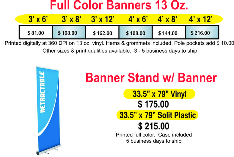 Banners Large Format Digital Printing