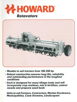 Howard Rotavators Brochure