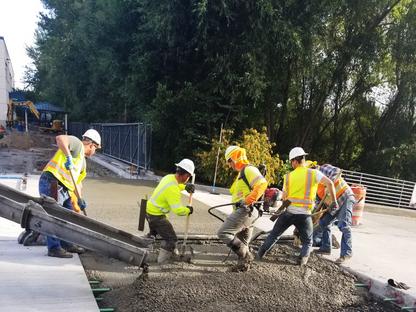 Photo of Construction Workers on a King County Metro Project