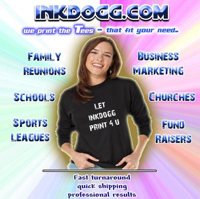 T-shirts for schools, churches, family reunions, fund raisers