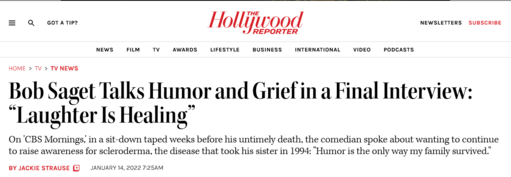 Bob Saget on Grief: "Laughter is Healing"