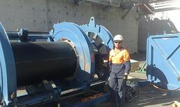 Large bore HDPE Poly Welding