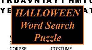 Halloween Word Search