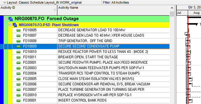 How to show text bar labels in the Primavera P6 Gantt