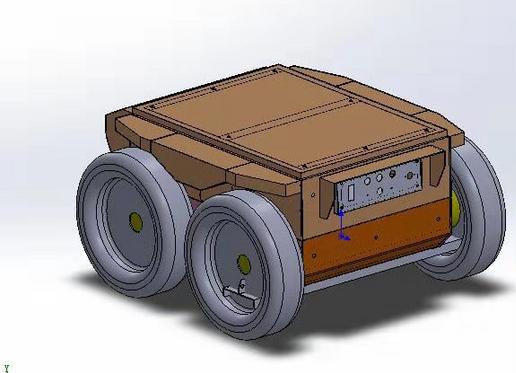​​4 wheels unmanned RC robot platform