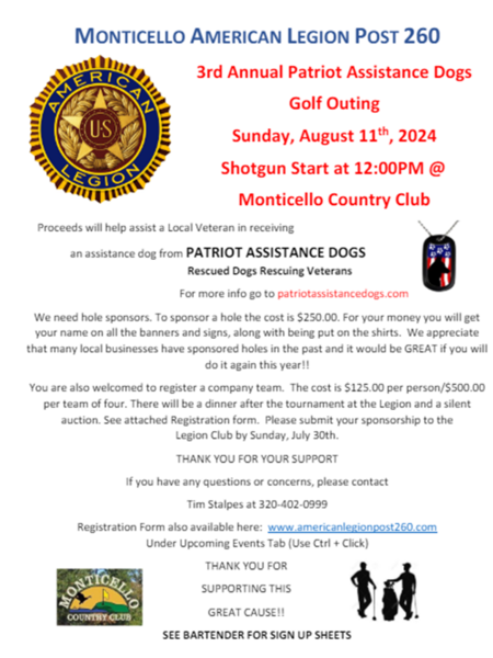 american legion post 312 upcoming events