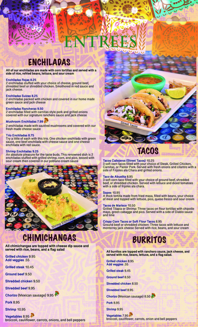 Jose'peños Mexican Restaurant in O'fallon, Mo Menu