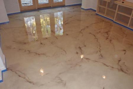 Epoxy basement floor Rocky River