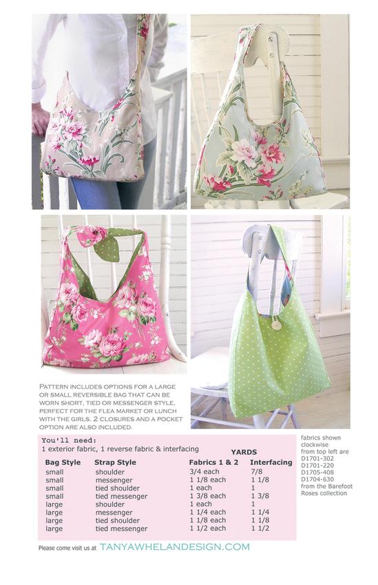 Monterey Market Bag Downloadable PDF Sewing Pattern, Tanya Whelan Designs