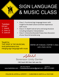 sign language with music class