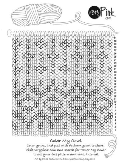 Color My Cuff custom coloring page on verypink.com