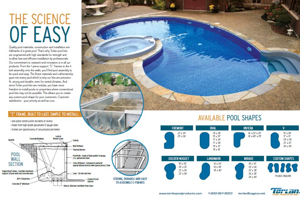 In-ground Pool kits, Kafko Poymer panel pools, Block and Liner kits, Luxe  Tilestone one piece pool kits