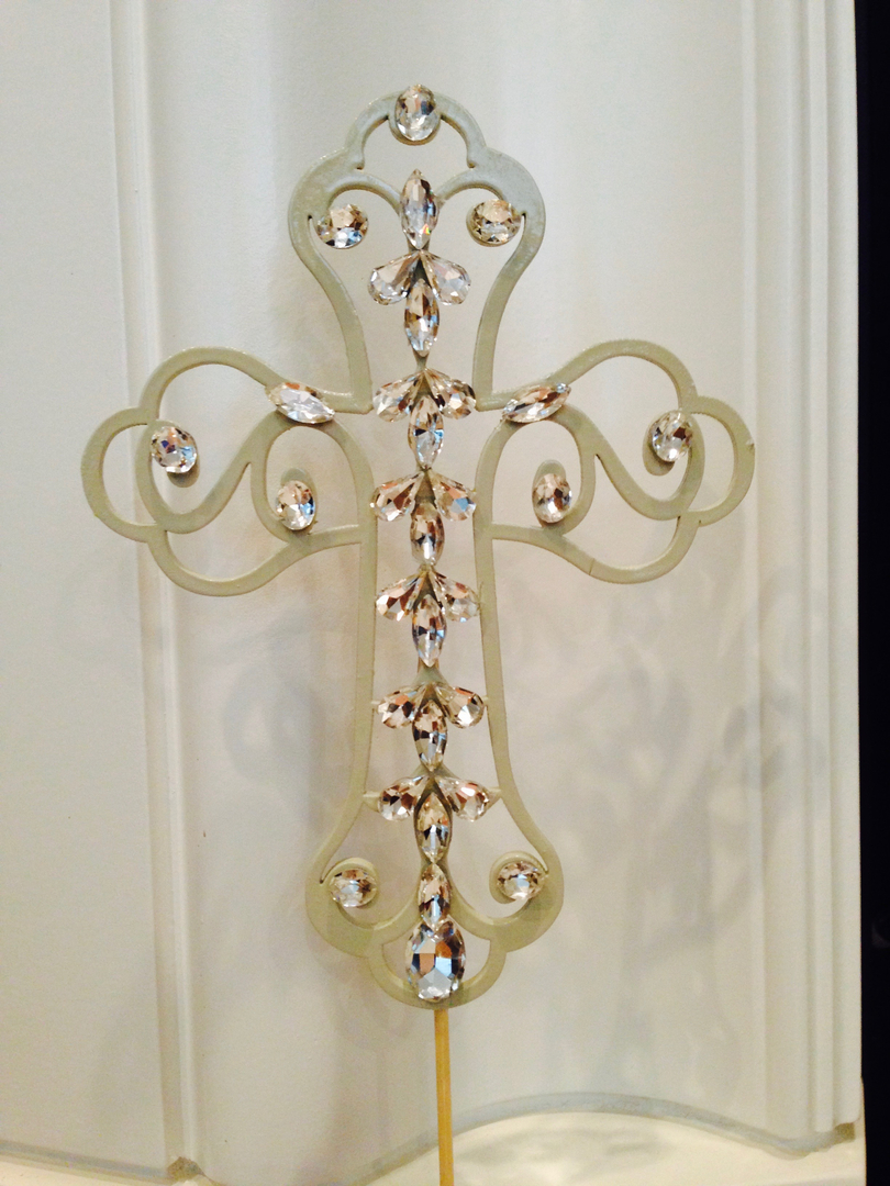 Cross Cake Topper - Gold Cross Cake Topper – The Virginia Artisans