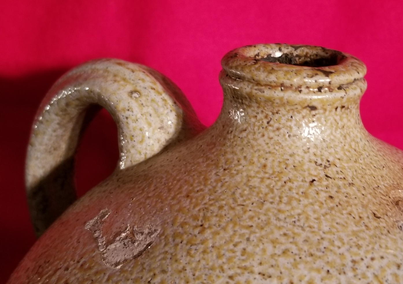 Mid 19th Century Redware 1 Gallon Pitcher