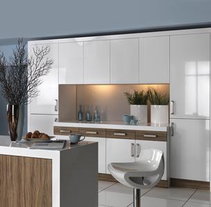 white gloss kitchen