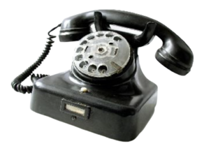 Image of an old telephone
