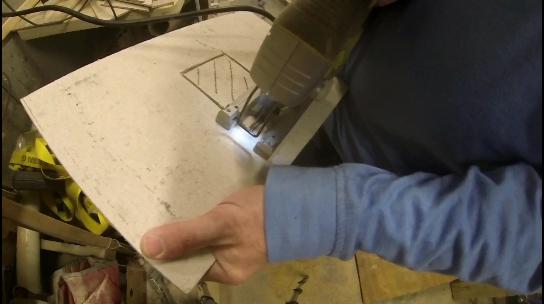 How to cut Hardiebacker cement board with a jig saw. www.DIYeasycrafts.com