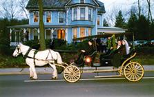 Wedgwood Inn Bed & Breakfast, New Hope PA - Horse and Carriage in front of the Inn. Special Services arranged for guests