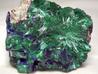 green Malachite, blue Azurite crystals, Milpillas Mine, Cuitaca, Mun. de Santa Cruz, Sonora, Mexico