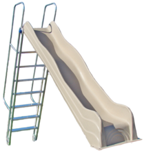 water slide for floating dock