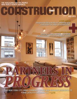 Construction Today May 2016 issue cover story on Catalyst Chilmark